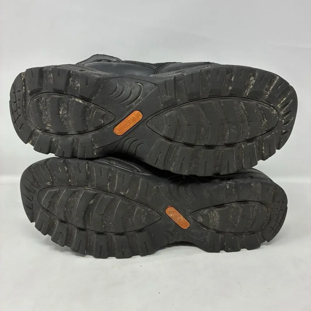 MAELSTROM Tac Force / Tactical 8” Boots Black Zipper Men’s Size US 11.5 Lace Up